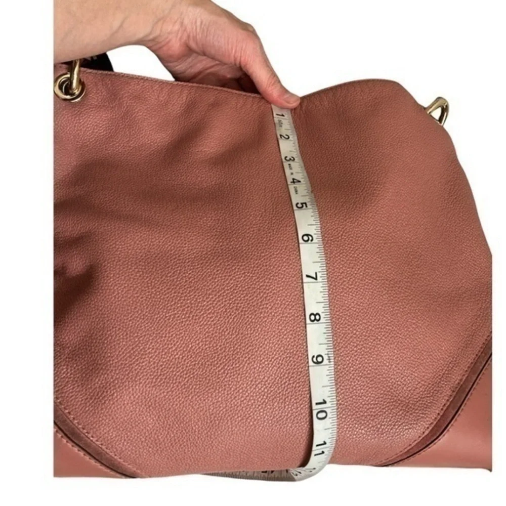 Michael kors pink pebbled leather Nicole bag
